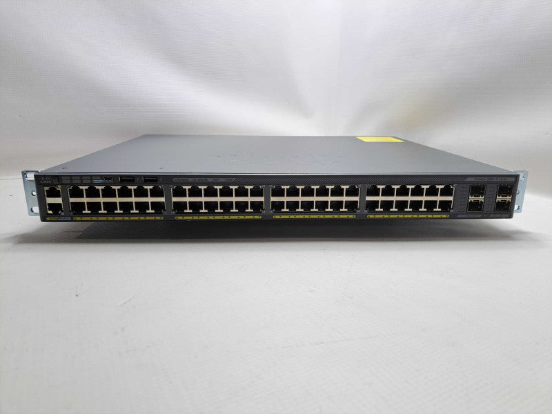 Cisco WS-C2960X-48LPS-L 48 Port GigE PoE Switch 370W AC 4x SFP LAN Q)
