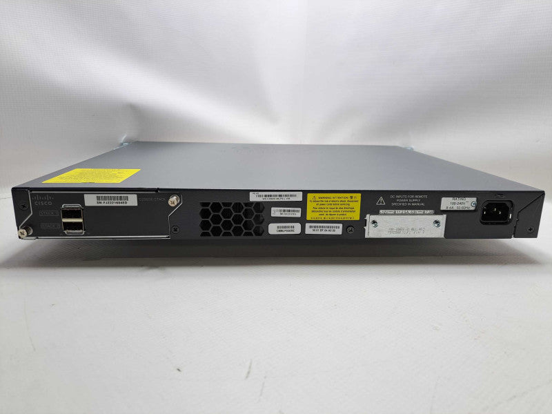 Cisco WS-C2960X-48LPS-L 48 Port GigE PoE Switch 370W AC 4x SFP LAN Q)