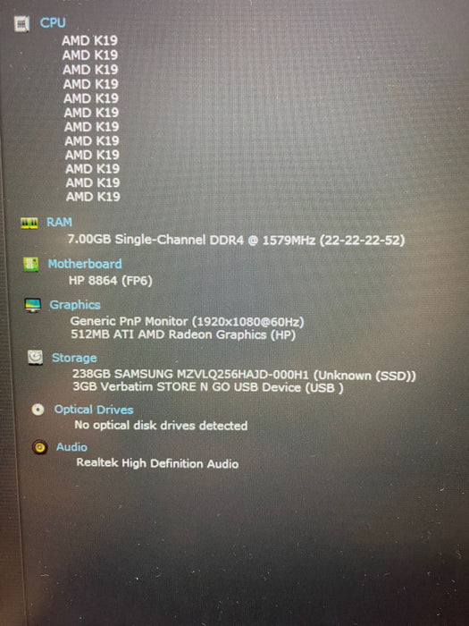 HP ProBook 455 G8 Laptop AMD Ryzen 5-5600 8 GB RAM 256 GB SSD