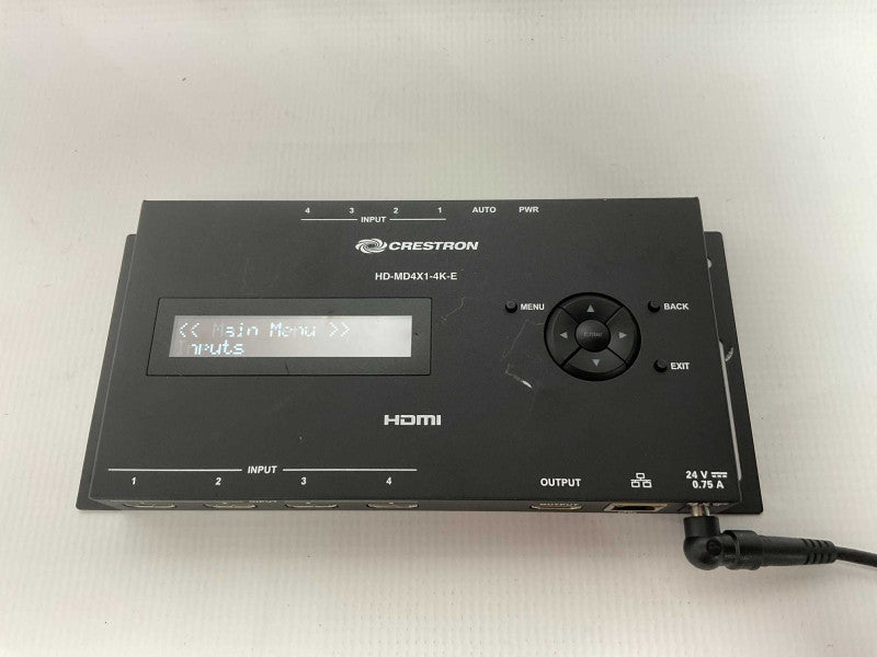 Crestron HD-MD4X1-4K-E 4x1 4K HDMIÂ® Switcher READ  Q-