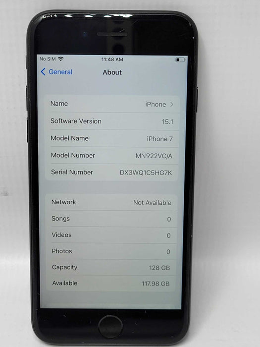 Apple iPhone 7 128 GB unlocked Q_