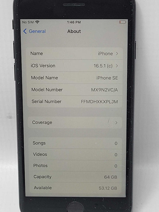 Apple iPhone SE 64GB Storage, Unlocked _