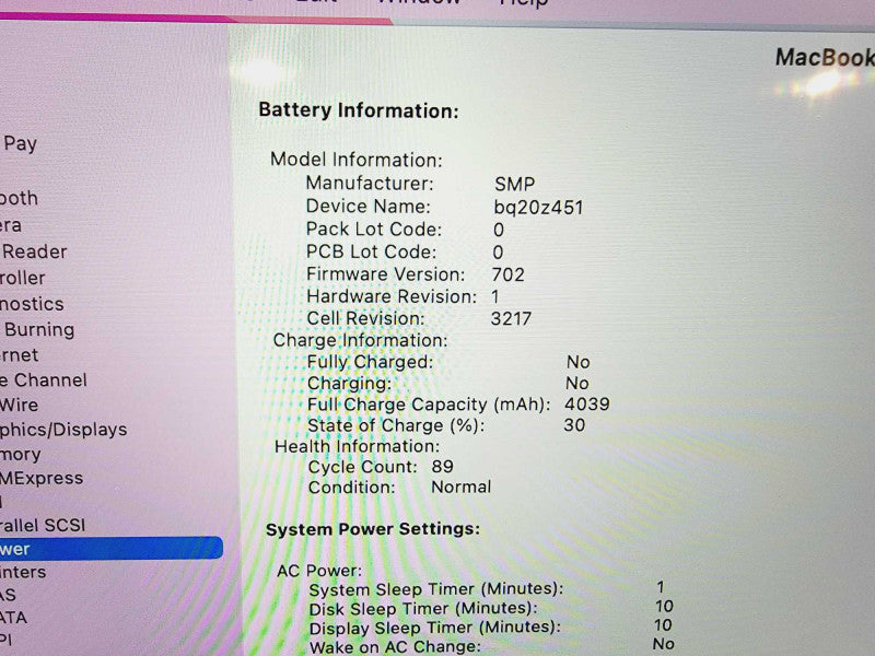 Apple Macbook Pro Retina 2015 13\\" Core i5-5257U @ 2.7GHz 16GB DDR3 250GB SSD (