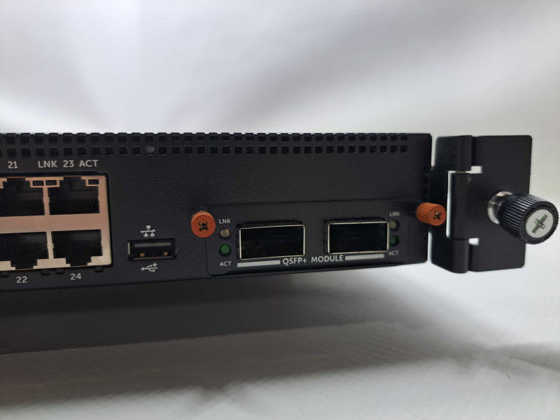 Dell PowerConnect N4032 24 Port 10Gb Base-T Switch w/ QSFP+ Module PC8100 )