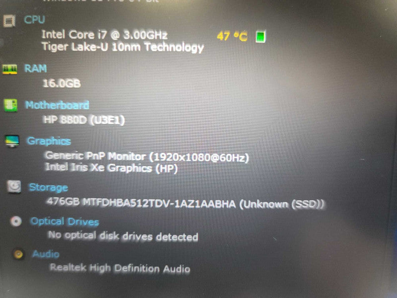 HP EliteBook 840 G8 i7-1185G7, 16GB DDR4, 512GB m.2 **READ** Î²