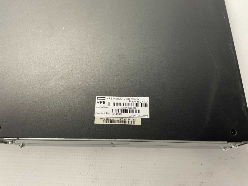 HPE MSR3012 Router JG409B  -