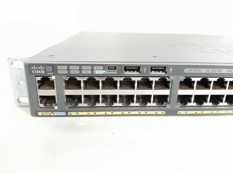 Cisco WS-C2960X-48FPS-L 48 Gigabit PoE Managed switch Q$
