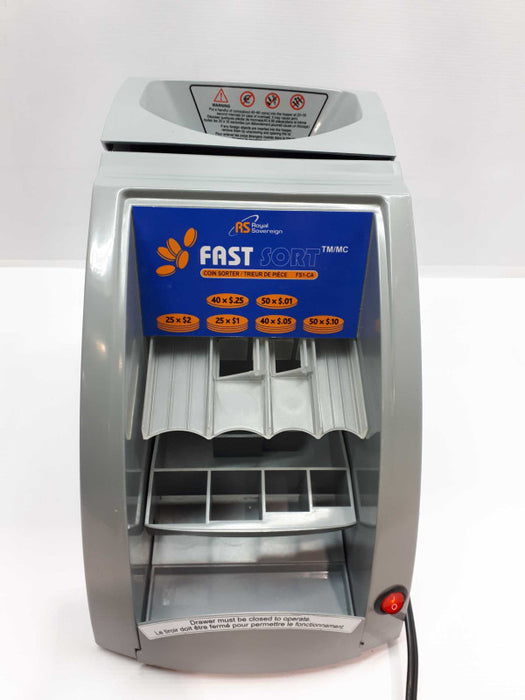 Royal Sovereign FAST SORT FS1 Coin Sorter- FS1-CA &