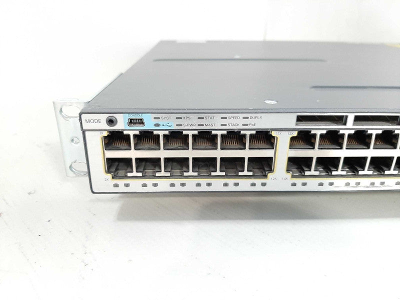 Cisco WS-C3750X-48P-S 48 Port PoE+ Gigabit Ethernet Switch C3KX-PWR-715WAC Q$