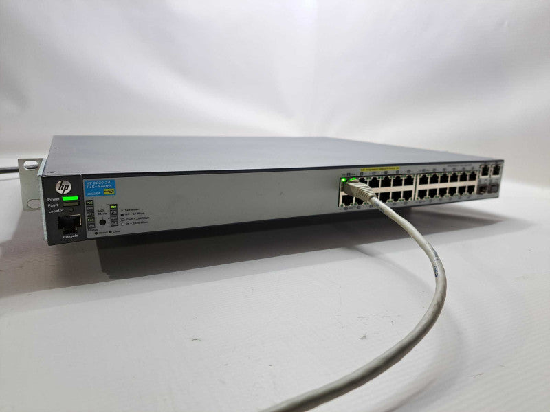 HP J9625A 2620-24 PoE+ 24Port 10-100 Managed L3 PoE Switch With Rack Mount Ea )