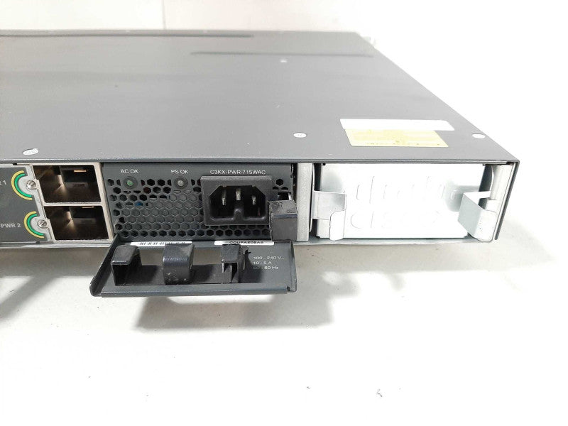 Cisco WS-C3750X-48P-S 48 Port PoE+ Gigabit Ethernet Switch C3KX-NM-1G Q$