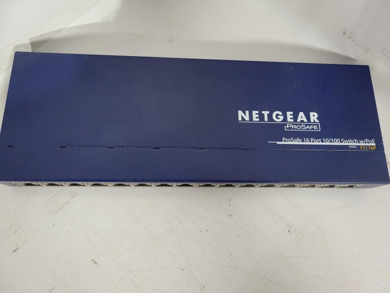 NETGEAR ProSafe FS116 10/100 Desktop POE Switch - 16 ports - 8 POE ports !