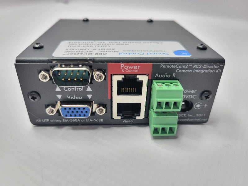 Sound Control Technologies RC2-Director RC2D-CE Camera System Integration _