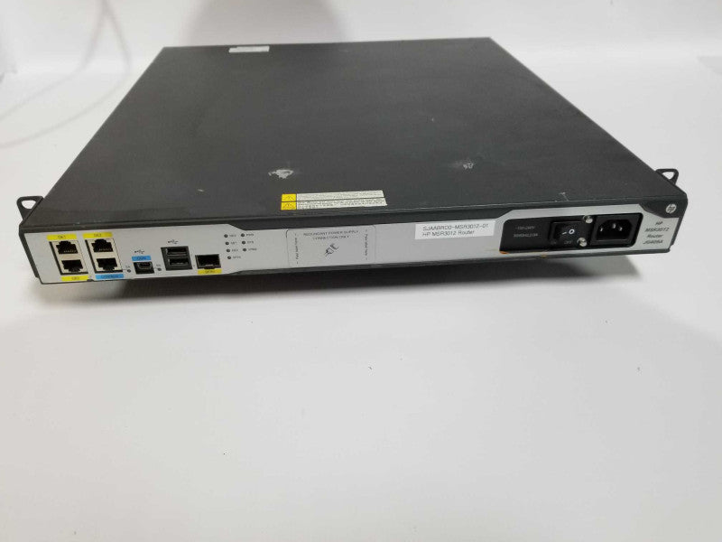 HP MSR3012 MSR3012 JG409A Gigabit Router - Factory Reset Q#