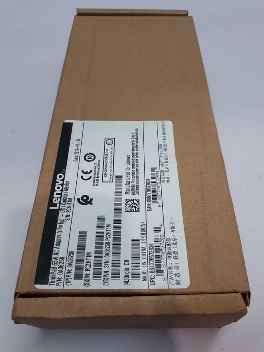 NEW Genuine Lenovo ThinkPad 65W AC Adapter Square Slim Tip 0A36258 Q&