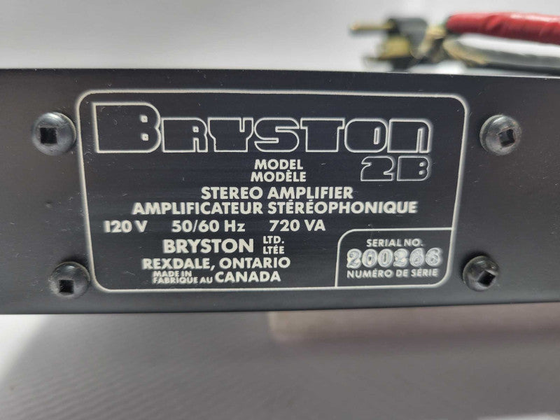 Bryston 2B Stereo Amplifier System, READ _