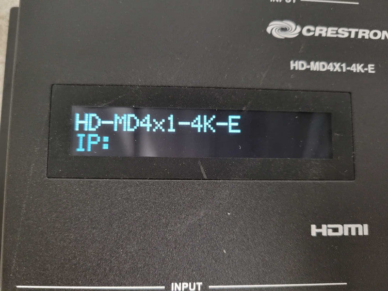 Crestron HD-MD4X1-4K-E HDMI Switcher Q!