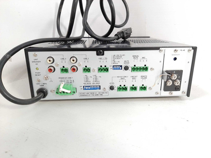 TOA BG-2120CU Mixer Amplifier, 120W - Black READ $