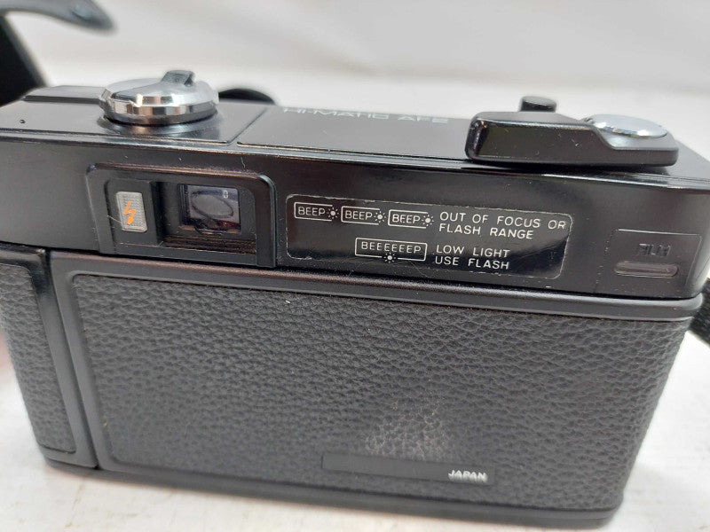 Minolta Auto Fucus Hi-Matic AF2 Camera, Minolta Lens 38mm 1:2.8 46mm Asa 400