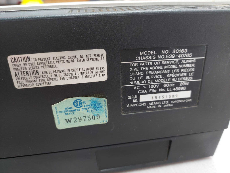 BetaCam BetaScan Video Cassette Recorder Model: 30163