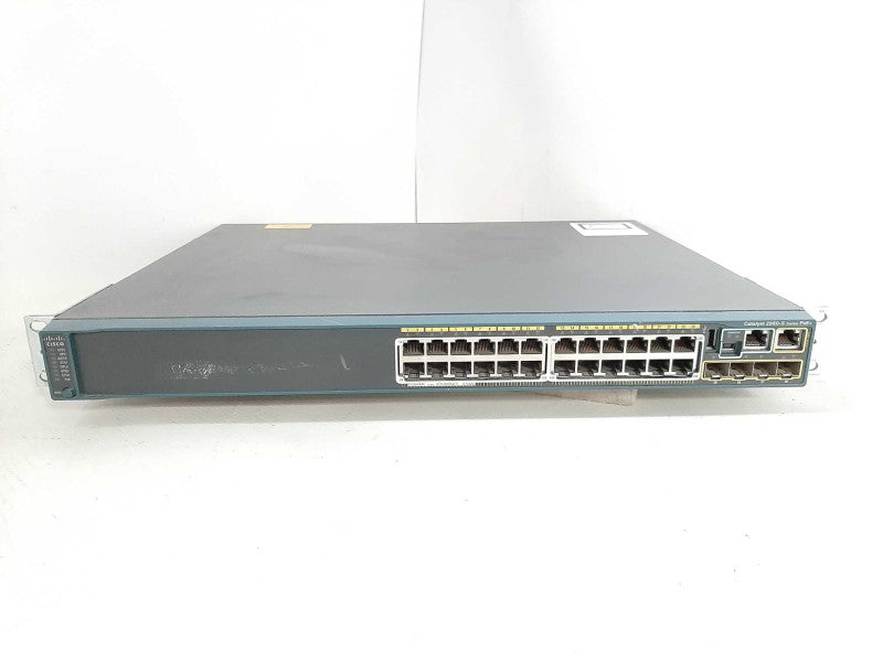 Cisco WS-C2960S-24PS-L 24 Port PoE+ Gigabit Switch + Rackmount Ears READ $