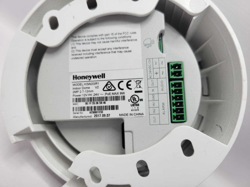 Honeywell H3W2GR1  IR Rugged Mini Dome Network Camera _
