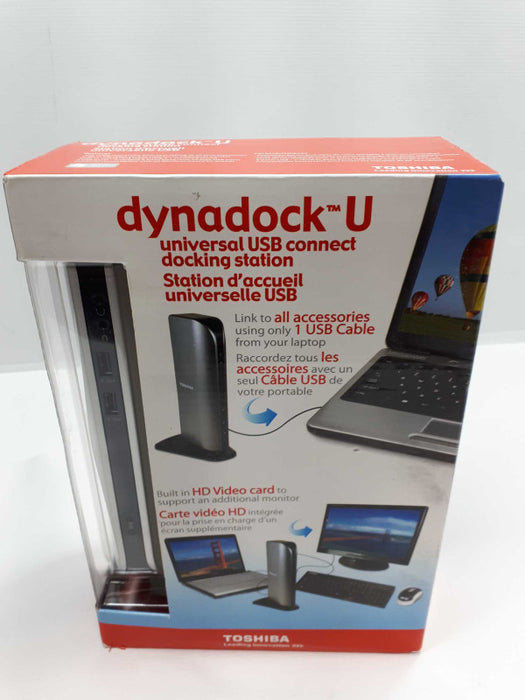 Toshiba Dynadock U Universal USB connect docking station PA3575U-1PRP USB 2.0 &