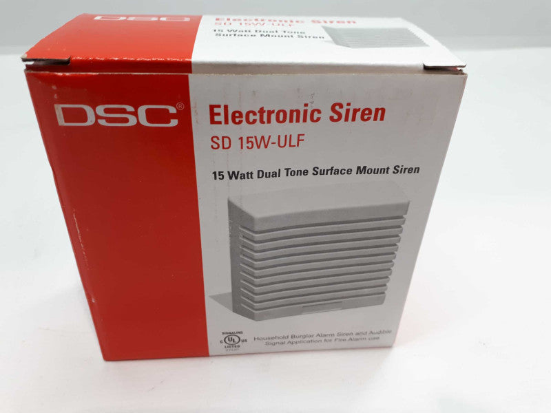 DSC SD 15W-ULF 15 Watt Dual Tone Electronic Siren Alarm Q&