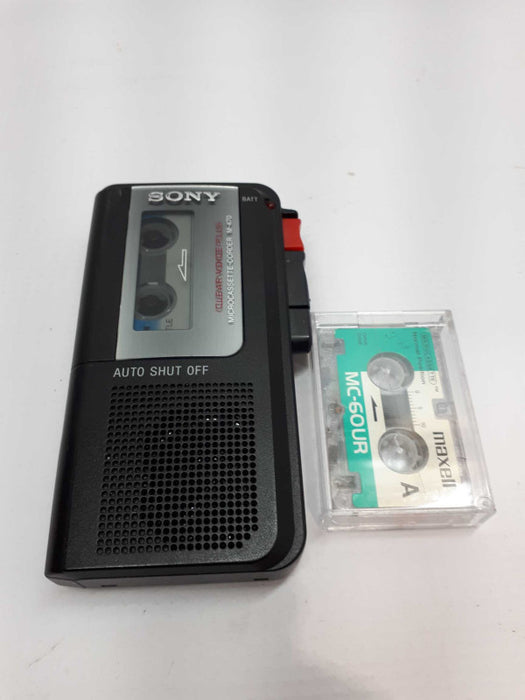 Sony M-470 Clear Voice Plus Microcassette Voice Recorder &