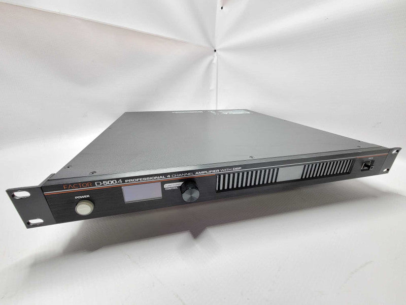Factor 4 Channel 500W x 4 Professional Amplifier with DSP - D-500.4 READ_