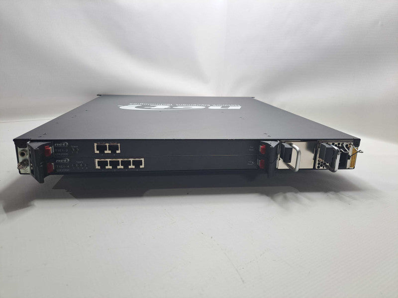 NET UX2000 VoIP Gateway Unified Comms Exchange 2x Modules 1x PSU *READ* )