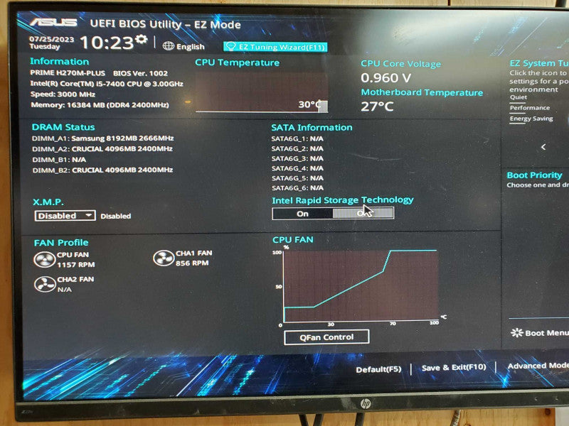 Custom PC - Intel i5-7400 @ 3.00 GHZ 16GB DDR4, 450W PSU Q