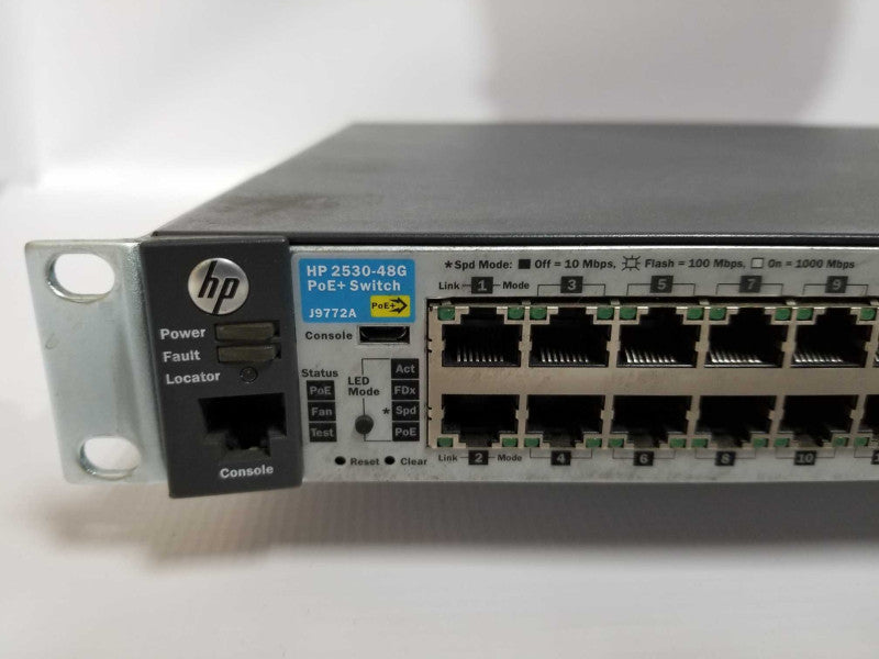 HPE Aruba 2530-48G-PoE+ Switch J9772A - Factory Reset Q#