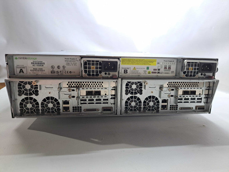 Nimble Storage Array CS400, 2x Controllers, 2x PSU, 16 x 3.5\\" NO HDDs/Caddies )