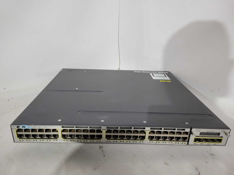Cisco Catalyst WS-C3750X-48T-S 48-Port Gigabit Managed Ethernet Switch READ !