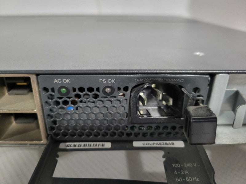 Cisco Catalyst WS-C3750X-48T-S 48-Port Gigabit Managed Ethernet Switch READ !