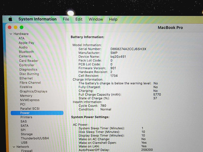 Apple Macbook Pro 2019 Core i9-9980HK @ 2.4GHz 32GB DDR4 2TB SSD Pro Vega 4GB (