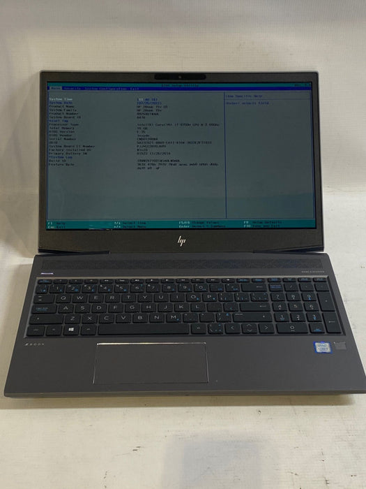 HP ZBOOK 15v G5 Core i7-9750H Laptop Quadro P600 4GB 16GB RAM 256GB SSD READ!