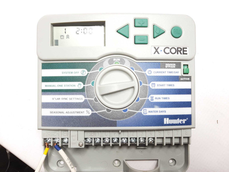 Hunter X-Core XC400I 4-Station Indoor Irrigation Controller Gray NO AC ADAPTE $