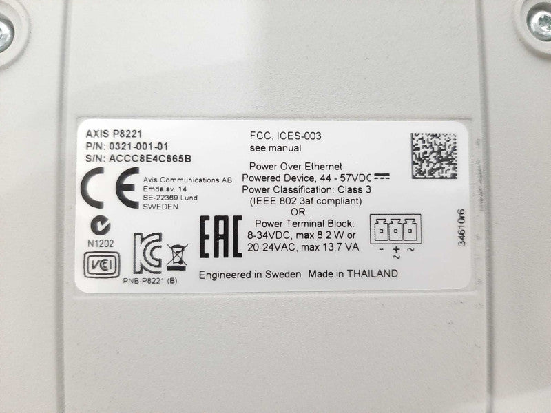 Axis P8221 0321-001-01 Network I/O Module READ Q$