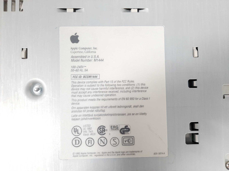 Apple M1444 Macintosh Centris 610 Computer READ $