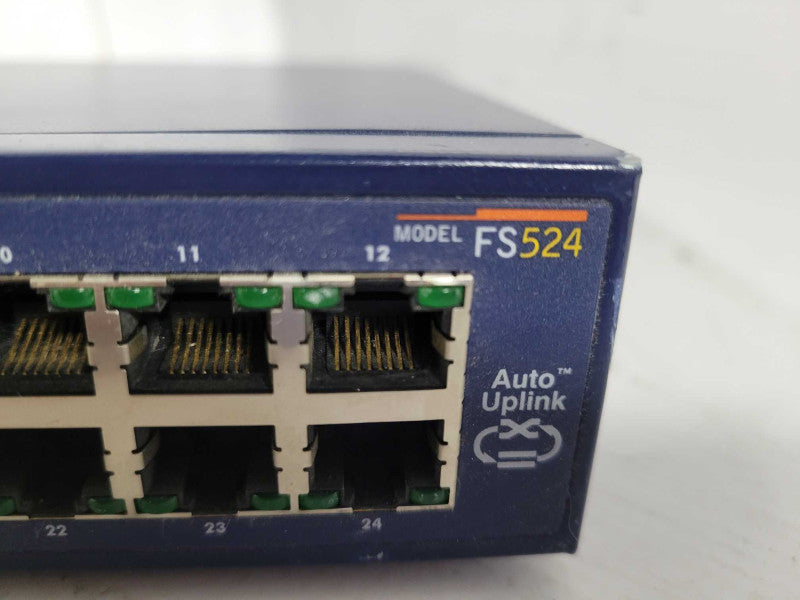 NETGEAR PROSAFE 24 PORT 10/100 MBPS SWITCH FS524 !