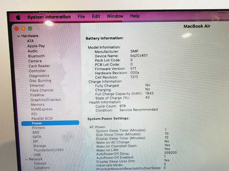 Apple Macbook Air 2015 13\\" Core i7-5650U @ 2.2GHz 8GB DDR3 250GB SSD [Read] (