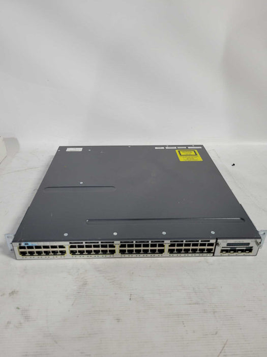 Cisco WS-C3750X-48 Gigabit Switch 2x PSU + C3KX NM-10G Stackable Q