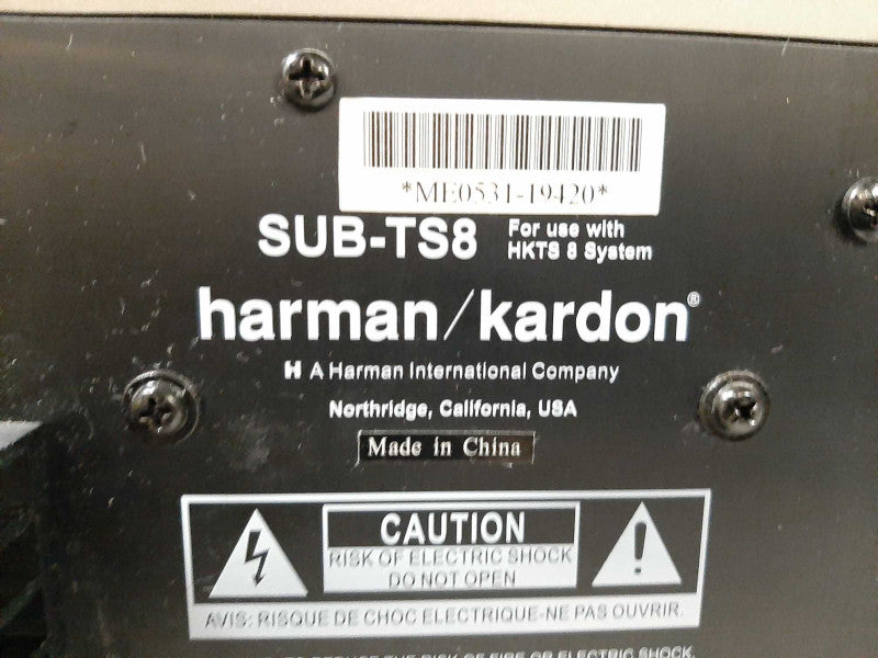 Harman Kardon SUB-TS8 SubWoofer - Silver for HKTS 8 System $