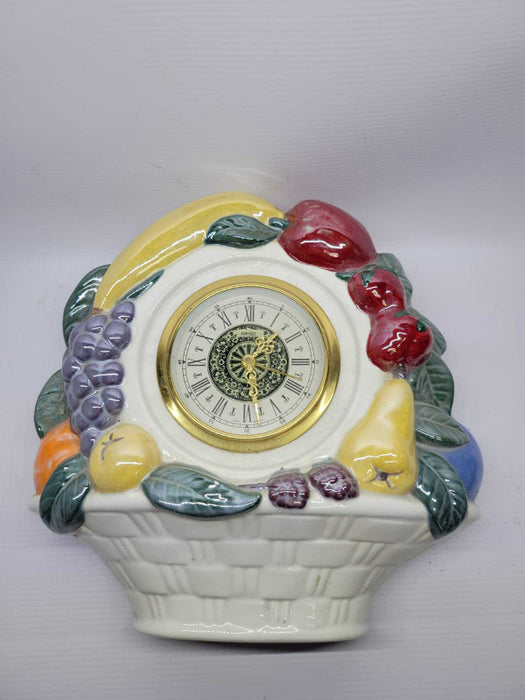 Ceramic Fruit Basket Clock - Made in Germany