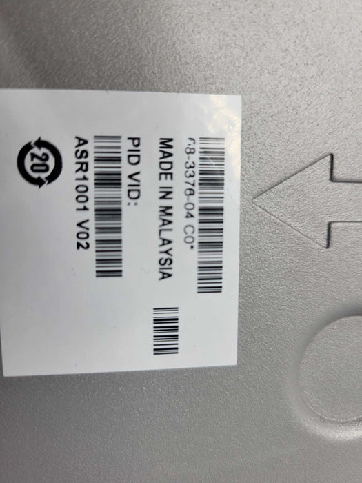 Cisco ASR1001 ASR 1000 Series Aggregation Services Router 2x PSUs_