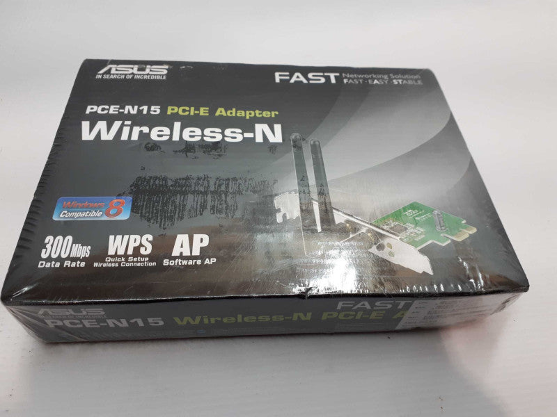 ASUS PCE-N15 WIRELESS N NETWORK ADAPTER 300 MBPS PCI-E PCI-EXPRESS 2.4 GHZ C1 &