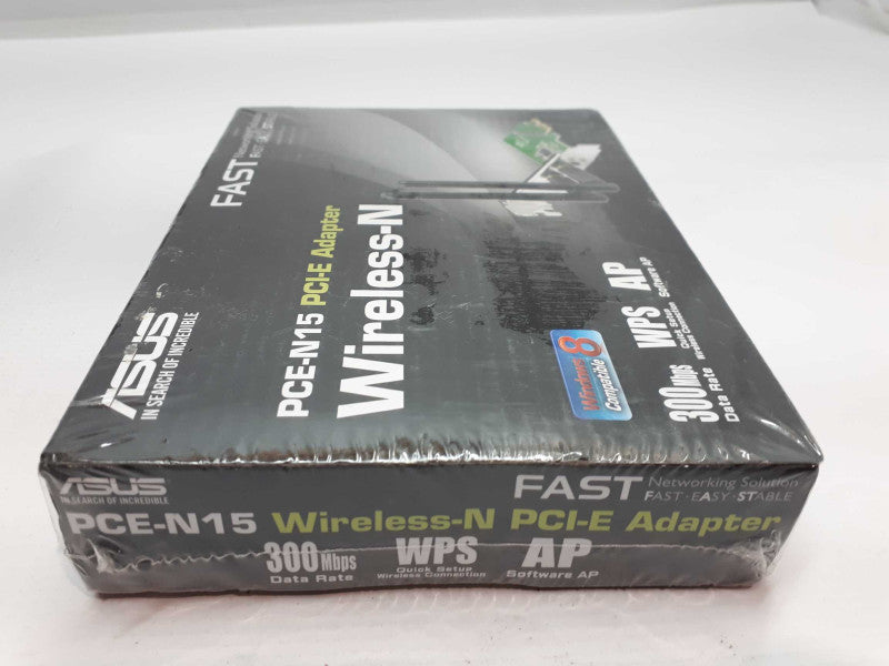 ASUS PCE-N15 WIRELESS N NETWORK ADAPTER 300 MBPS PCI-E PCI-EXPRESS 2.4 GHZ C1 &