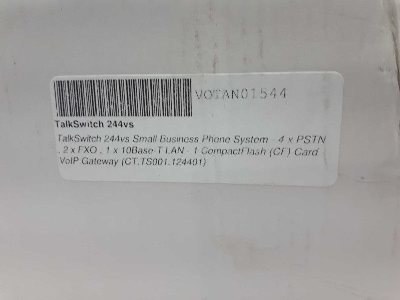 TALKSWITCH 244 VS SOFTWARE 6.12 PBX PHONE SYSTEM VOIP &